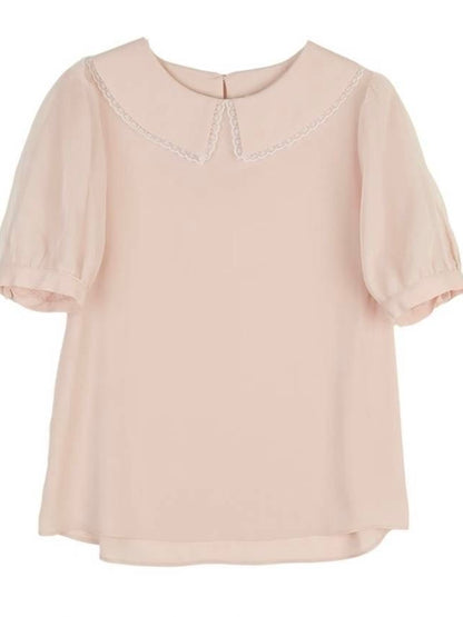 MS50862 Cloudy lace blouse