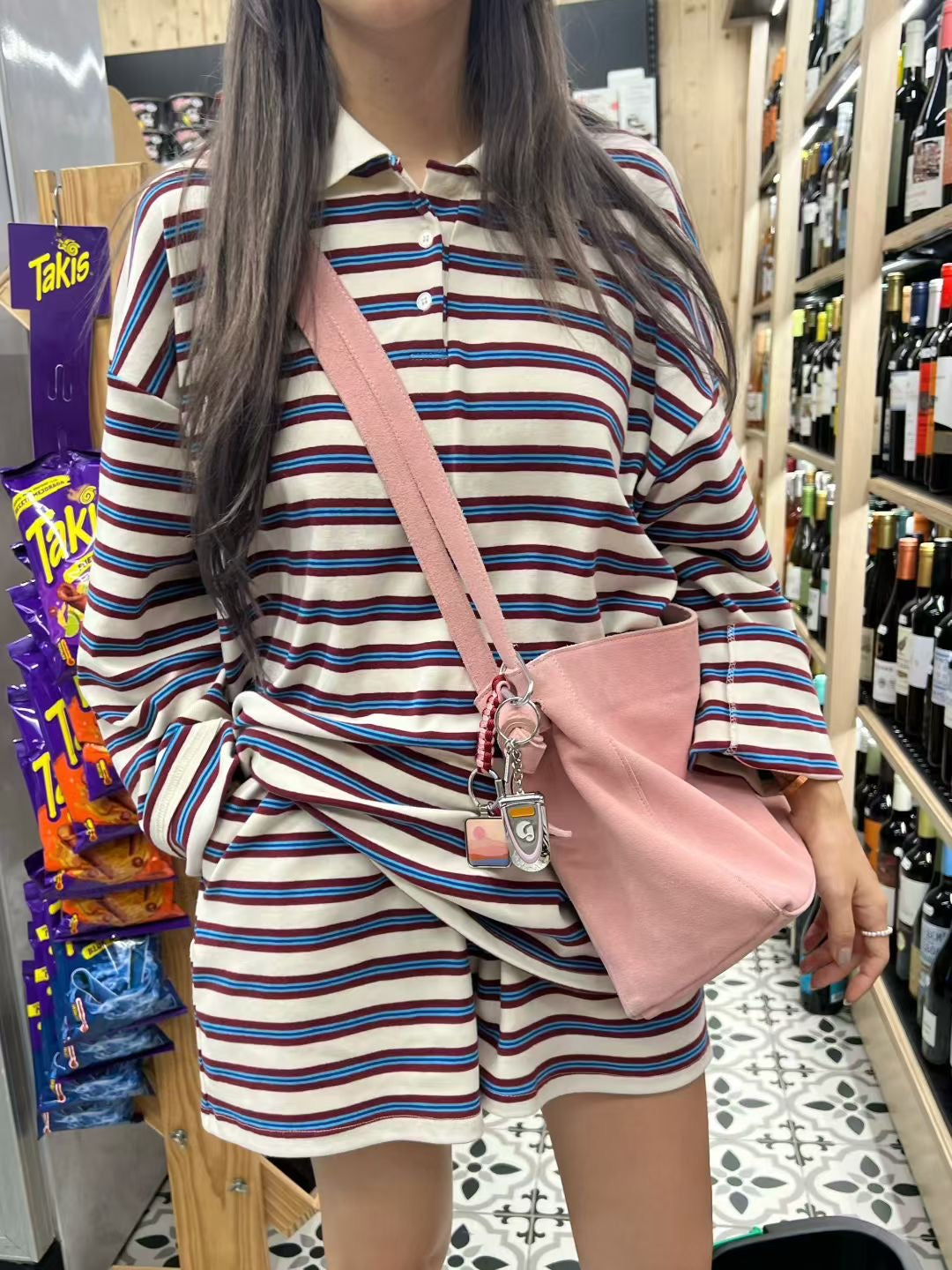 MS50863 Mix color stripes comfort set