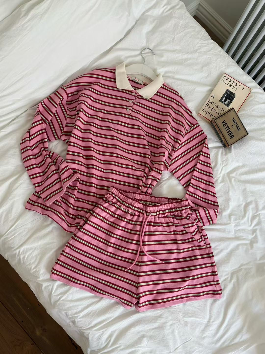 MS50863 Mix color stripes comfort set