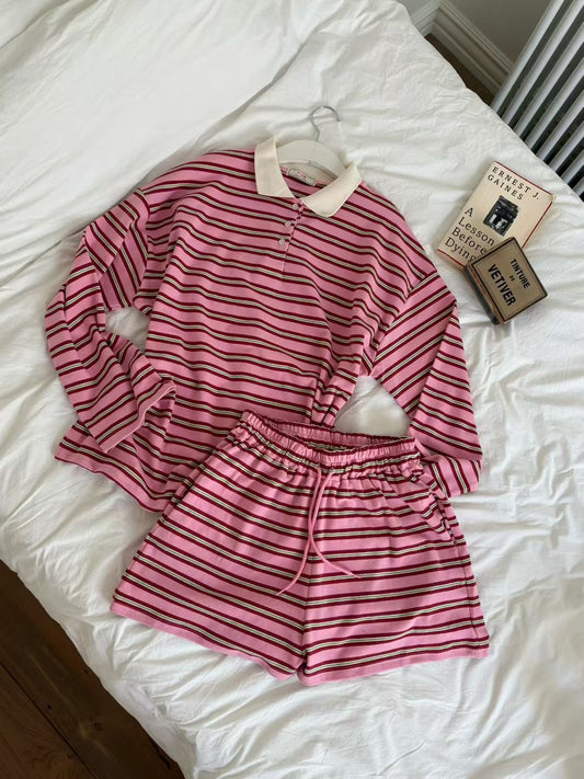 MS50863 Mix color stripes comfort set