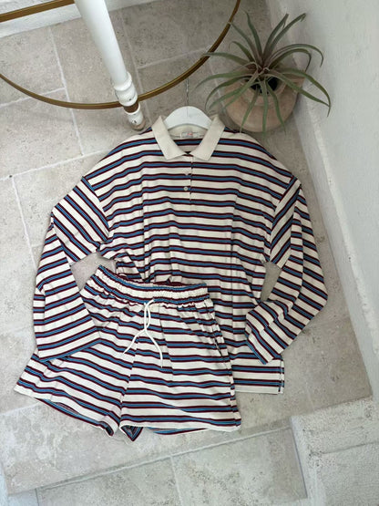 MS50863 Mix color stripes comfort set