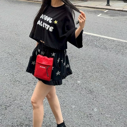 MS50868 Cute drawstring shorts