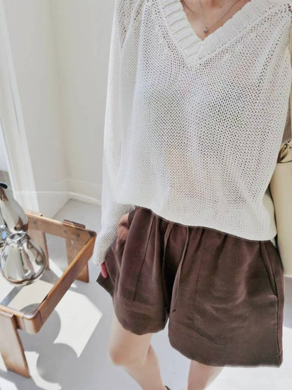 MS50902 Autumn pockets shorts