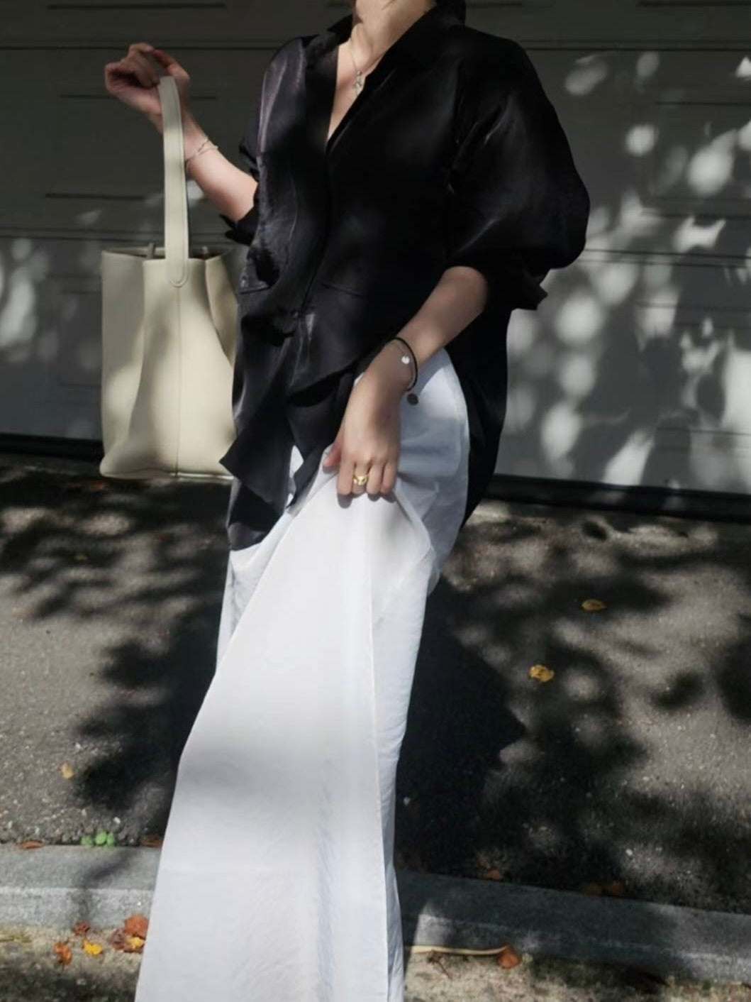 MS50904 Luxe satin blouse