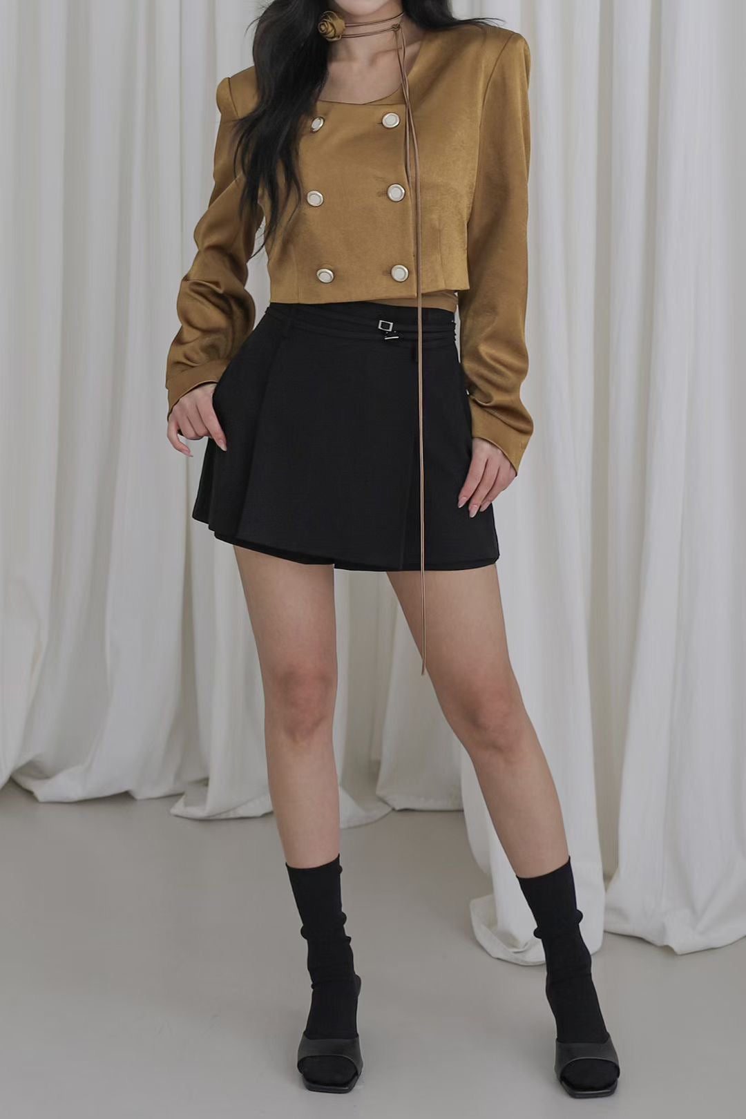 MS50906 Double belt pants