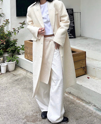 Luxe ivory denim jeans