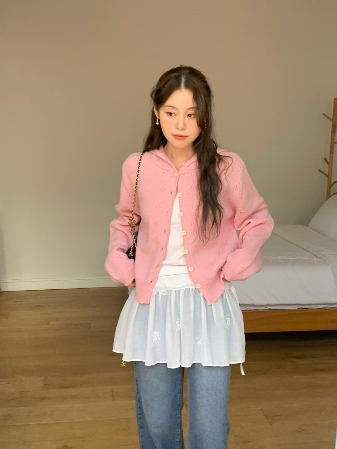 MS50916 Jennie floral hoodie outer
