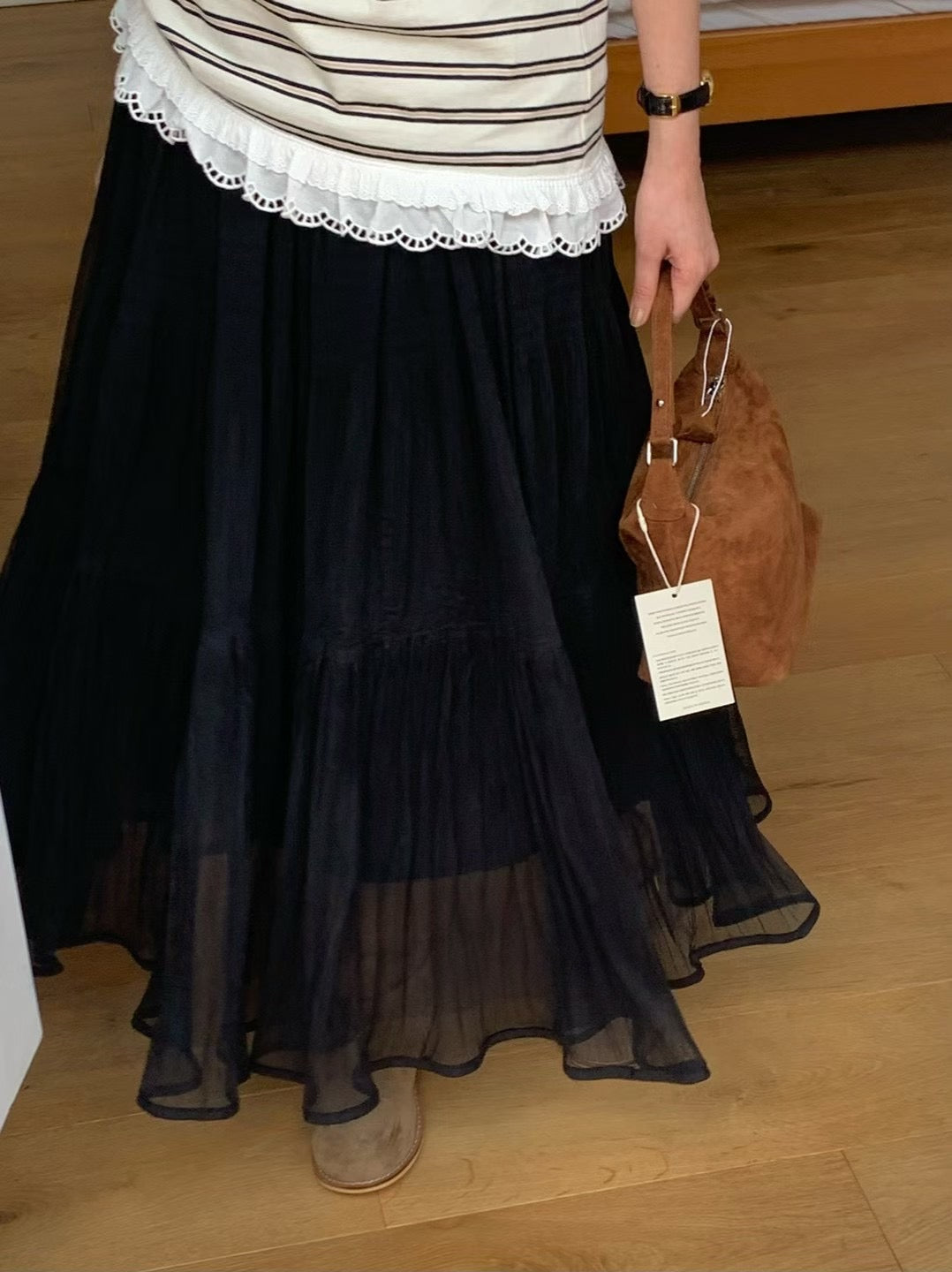 MS50913 Gladys chiffon maxi skirt
