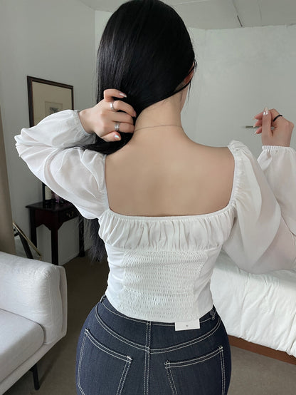 MS50921 Giselle puff bustier top
