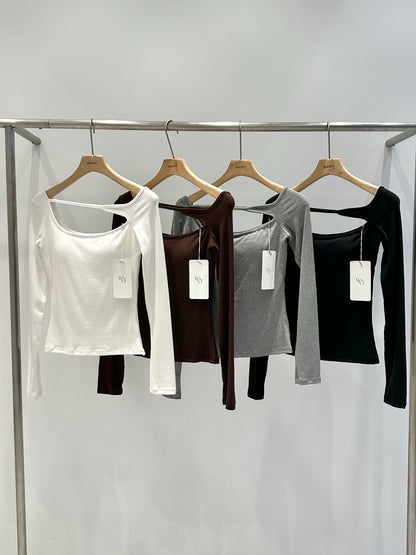 MS50922 Slit long sleeve bratop