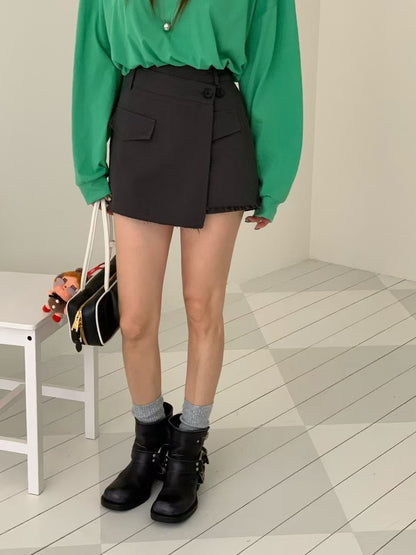 MS50932 Ivy high waist shorts