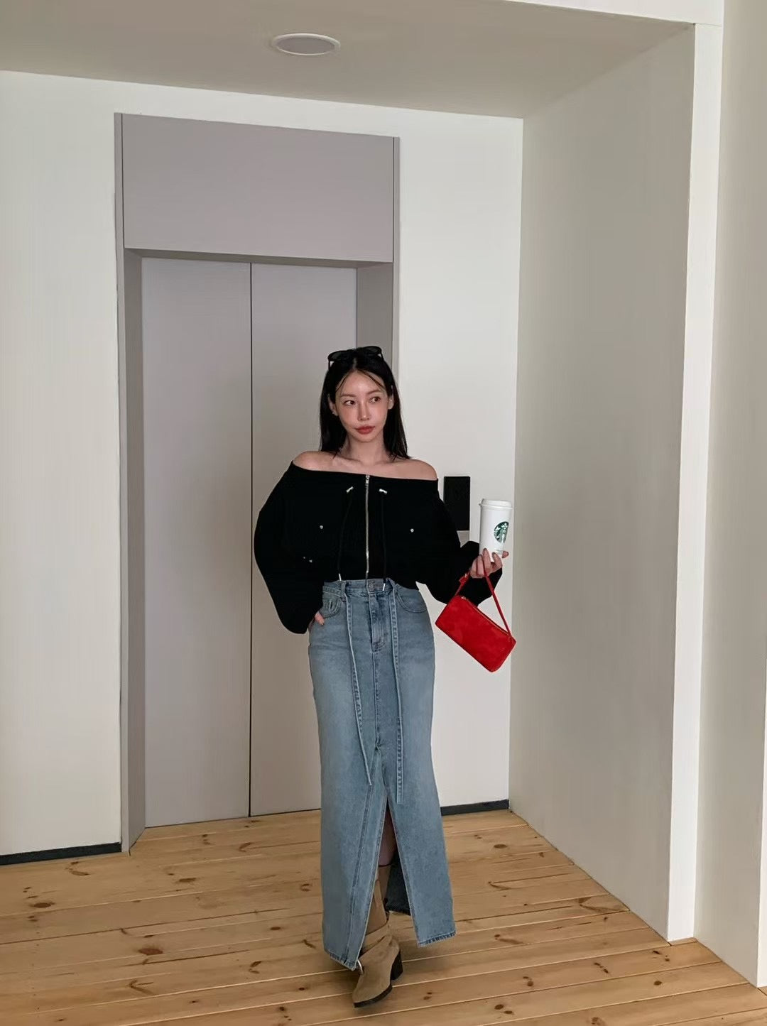 MS50931 Vintage off shoulder top