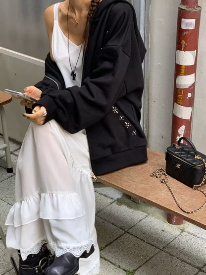 MS50930 Chrome boyfriend hoodie outer