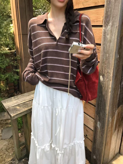 MS50936 Sunny breeze stripes top