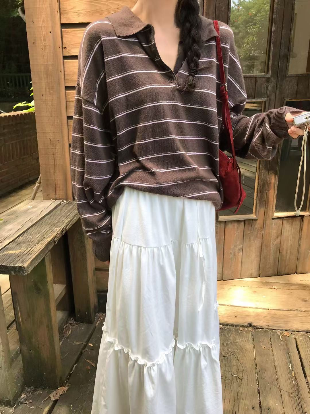 MS50936 Sunny breeze stripes top
