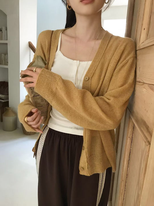 MS50935 Lazy knit cardigan