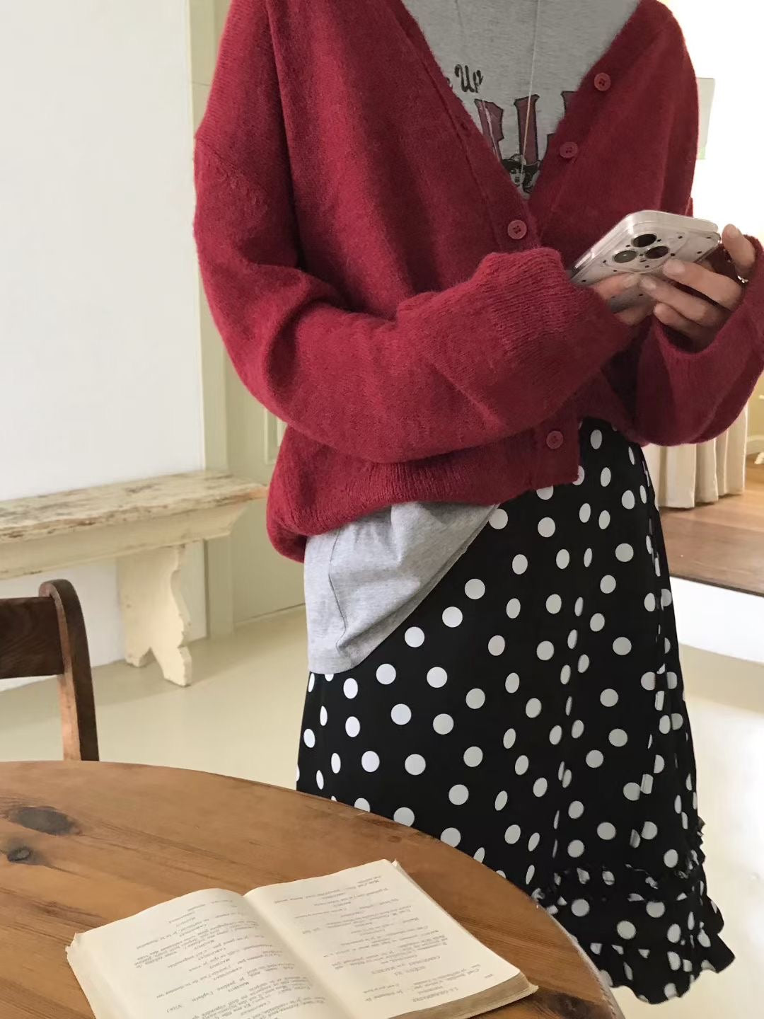 MS50935 Lazy knit cardigan