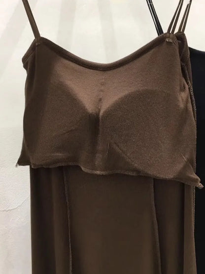 Sleeveless dress with brapad