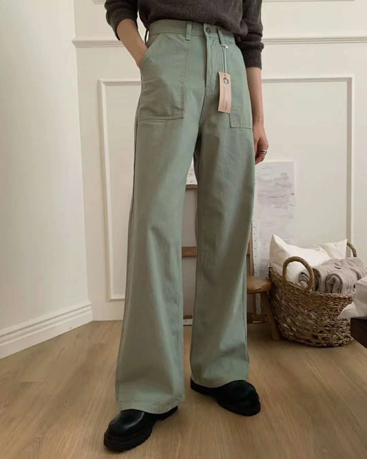 Ash khaki denim jesns