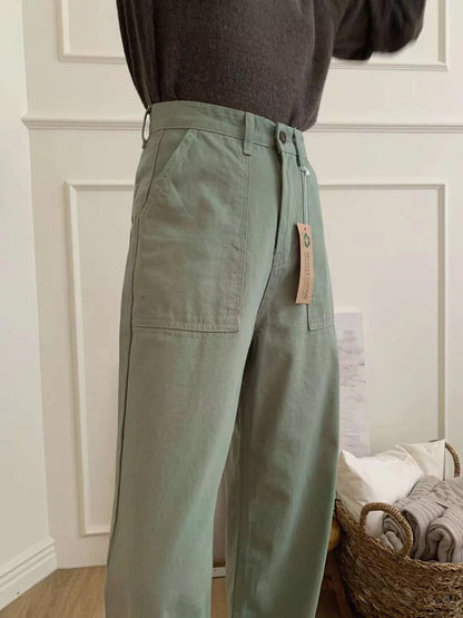Ash khaki denim jesns