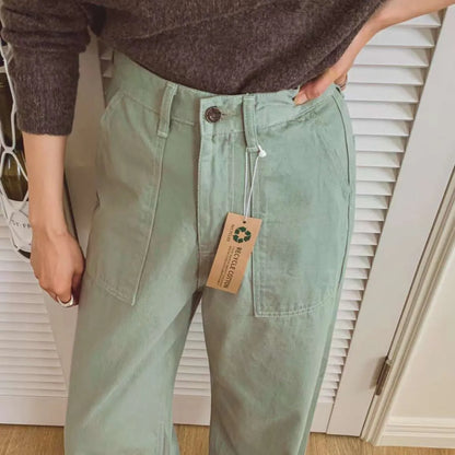 Ash khaki denim jesns