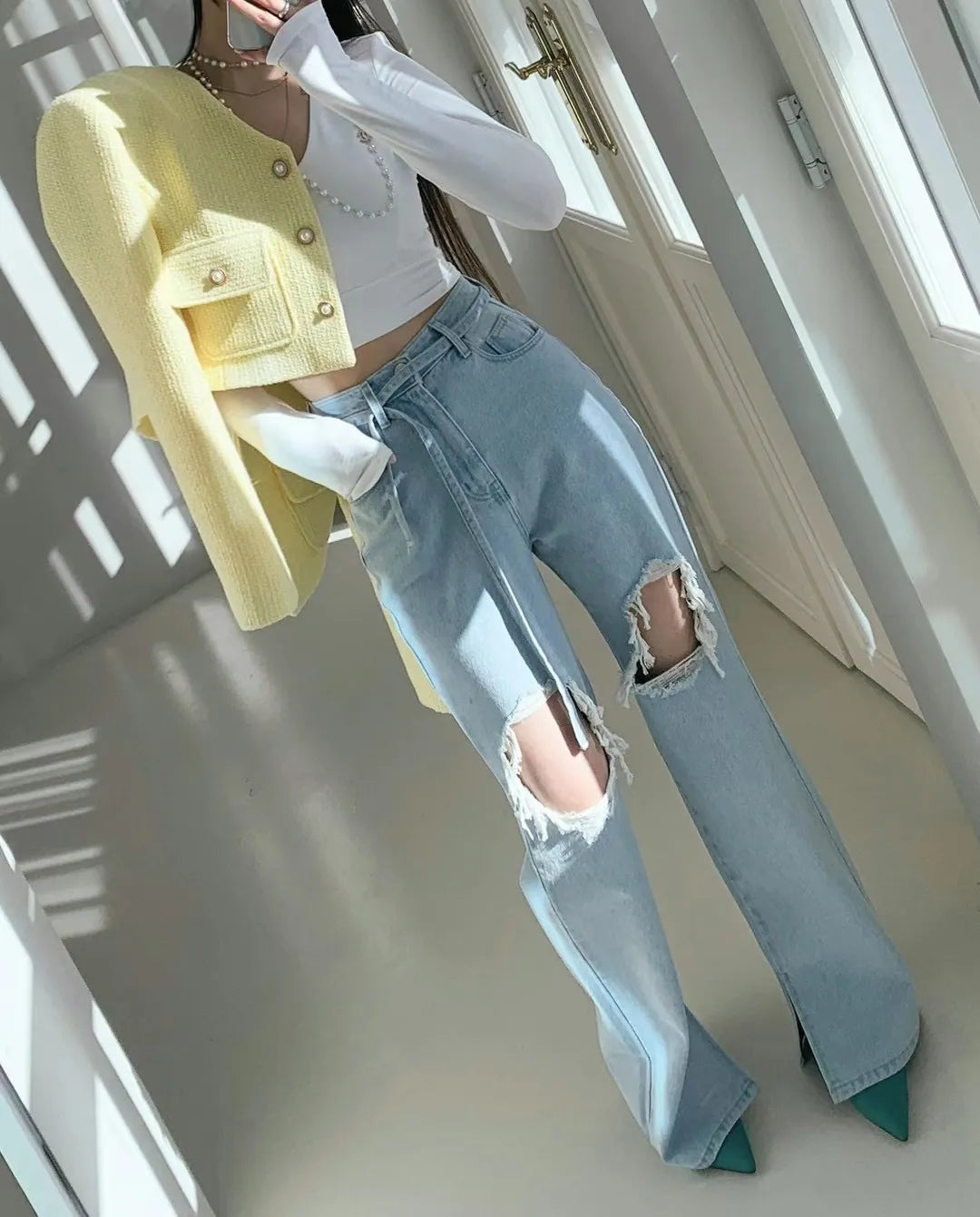 Style high waist denim