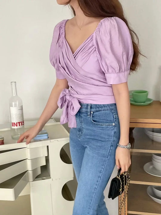 Giselle ribbon top
