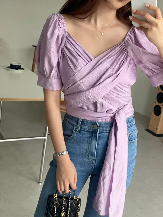 Giselle ribbon top