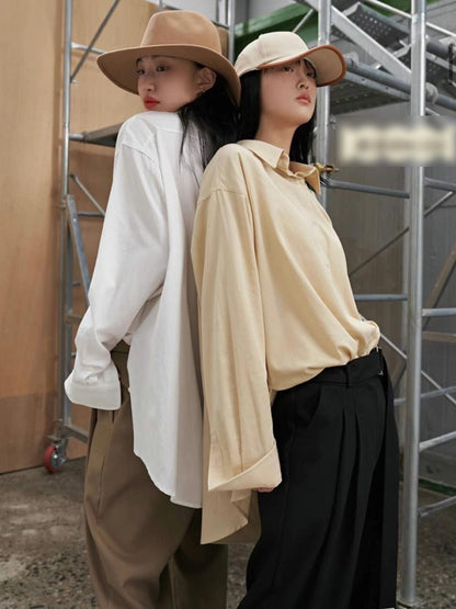 Designer logo loose blouse