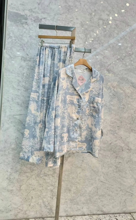 Blue cloud sleeping suit