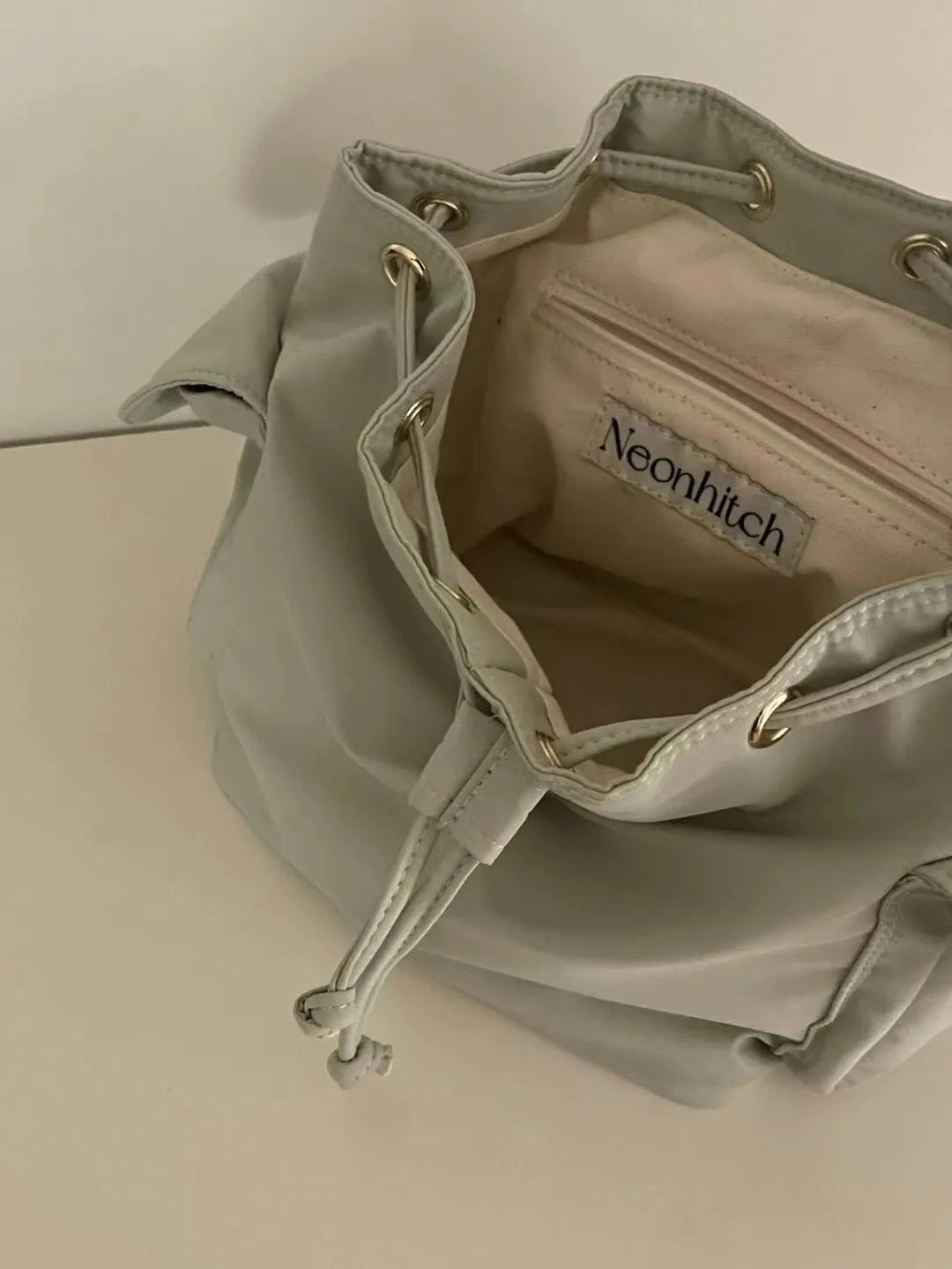 Nylon mint backpack