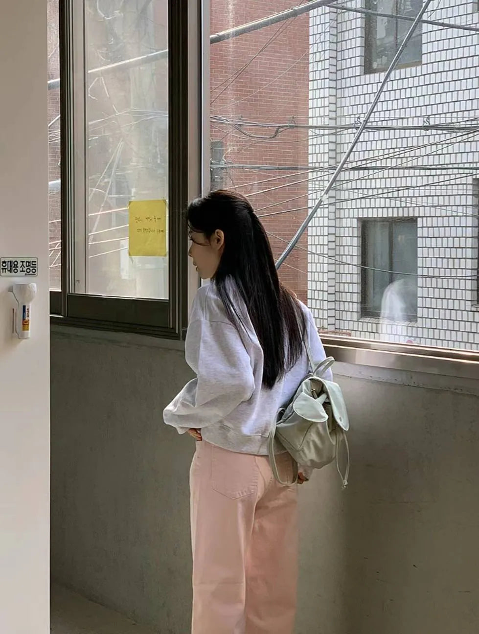 Nylon mint backpack