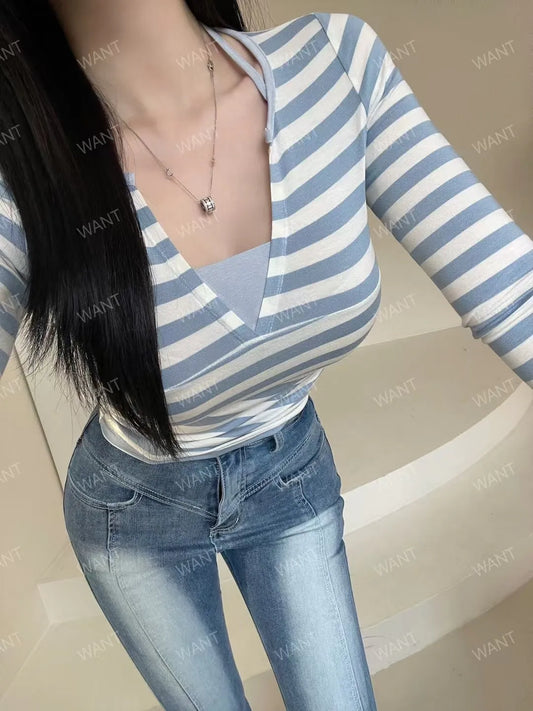 Wendy stripes top