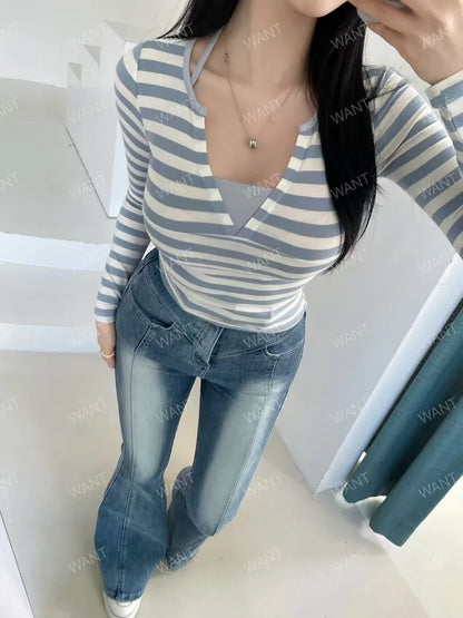 Wendy stripes top