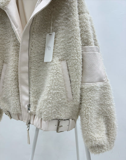 MS51057 Wool leather jacket