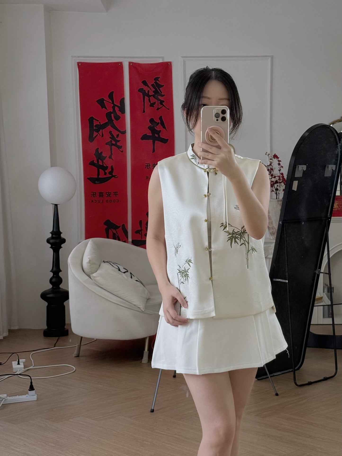 CGZ White Green Dual Side