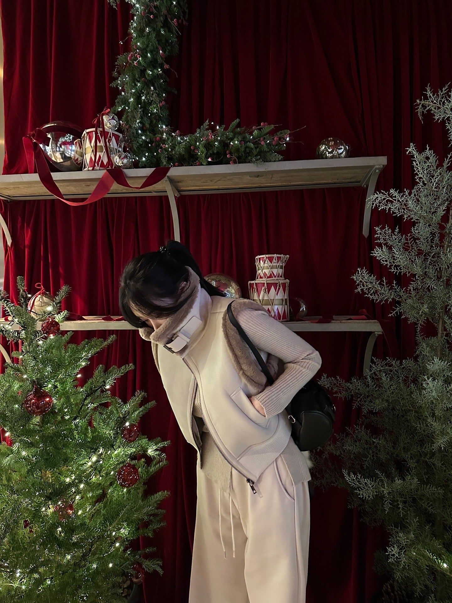 MS51121 Serene leather fur vest