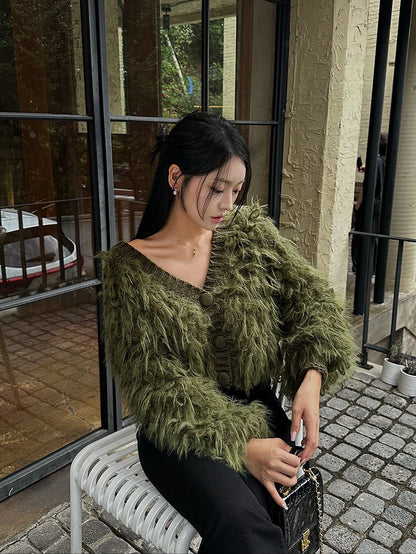 MS51122 Caren fur cardigan