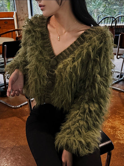 MS51122 Caren fur cardigan