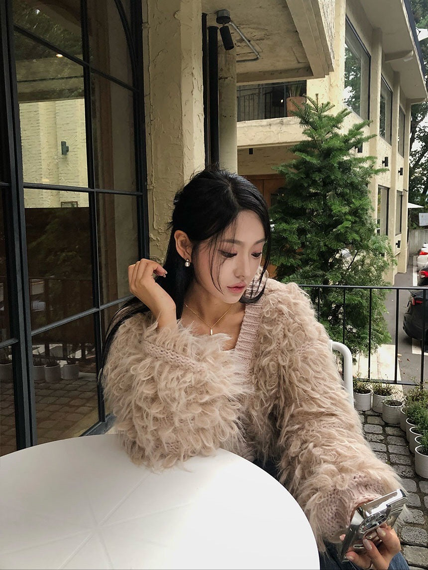 MS51122 Caren fur cardigan