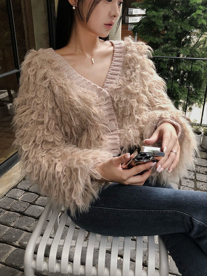 MS51122 Caren fur cardigan