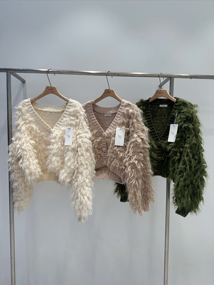 MS51122 Caren fur cardigan