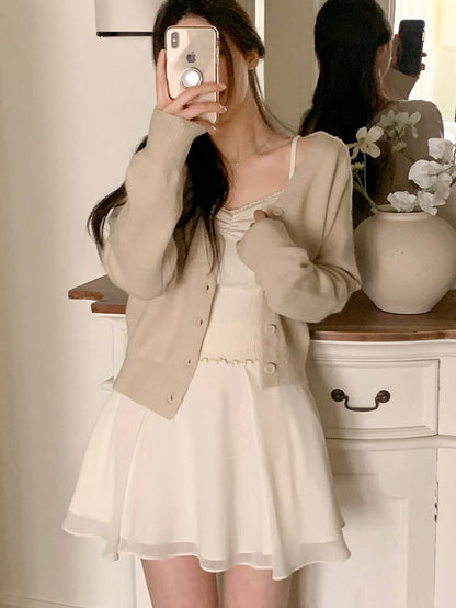 MS60304 Aurelian layered skort