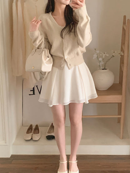 MS60304 Aurelian layered skort