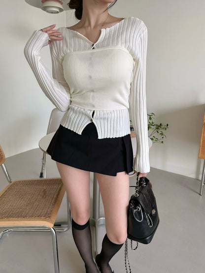 MS60319 Ribbon knit wrap set