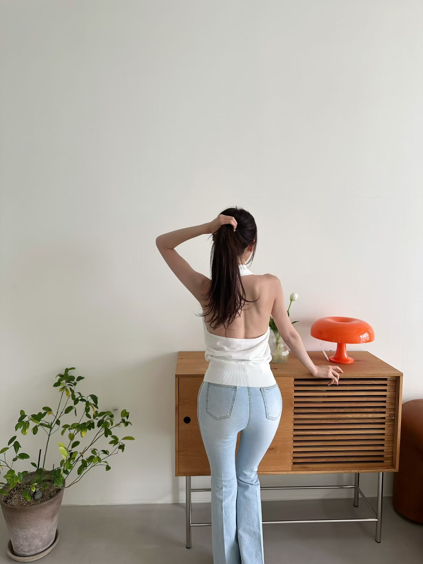MS60506 Halter knit top