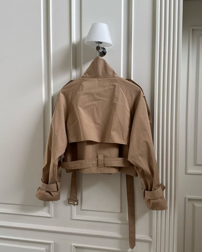 MS60927 Cropped trench coat