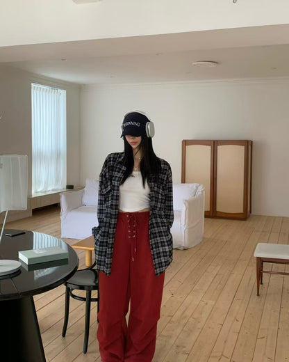 MS51108 Vintage tie joggers pants