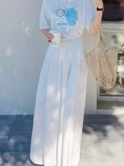 MS60225 Soft Tencel maxi skirt
