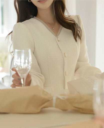 MS50952 Elegant glossy blouse